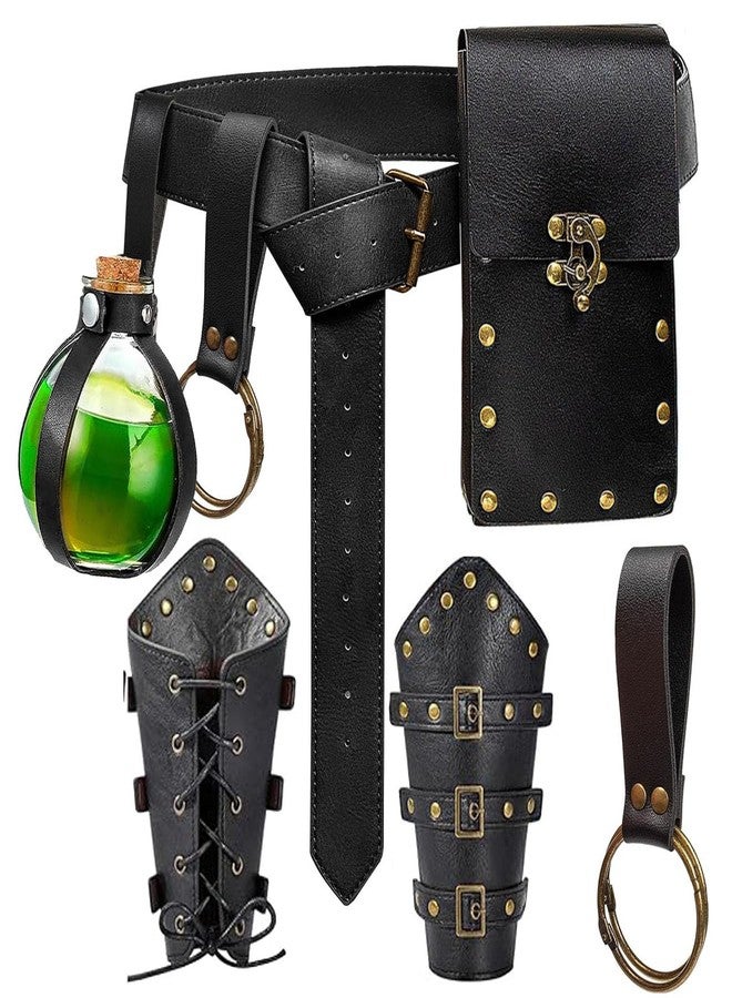 SUMGOGO Renaissance Belt Pouch Purse Viking Bracer Hook Halloween Set Medieval Festival Costume Accessory Casual Fanny Pack Waist Bag - Image 1